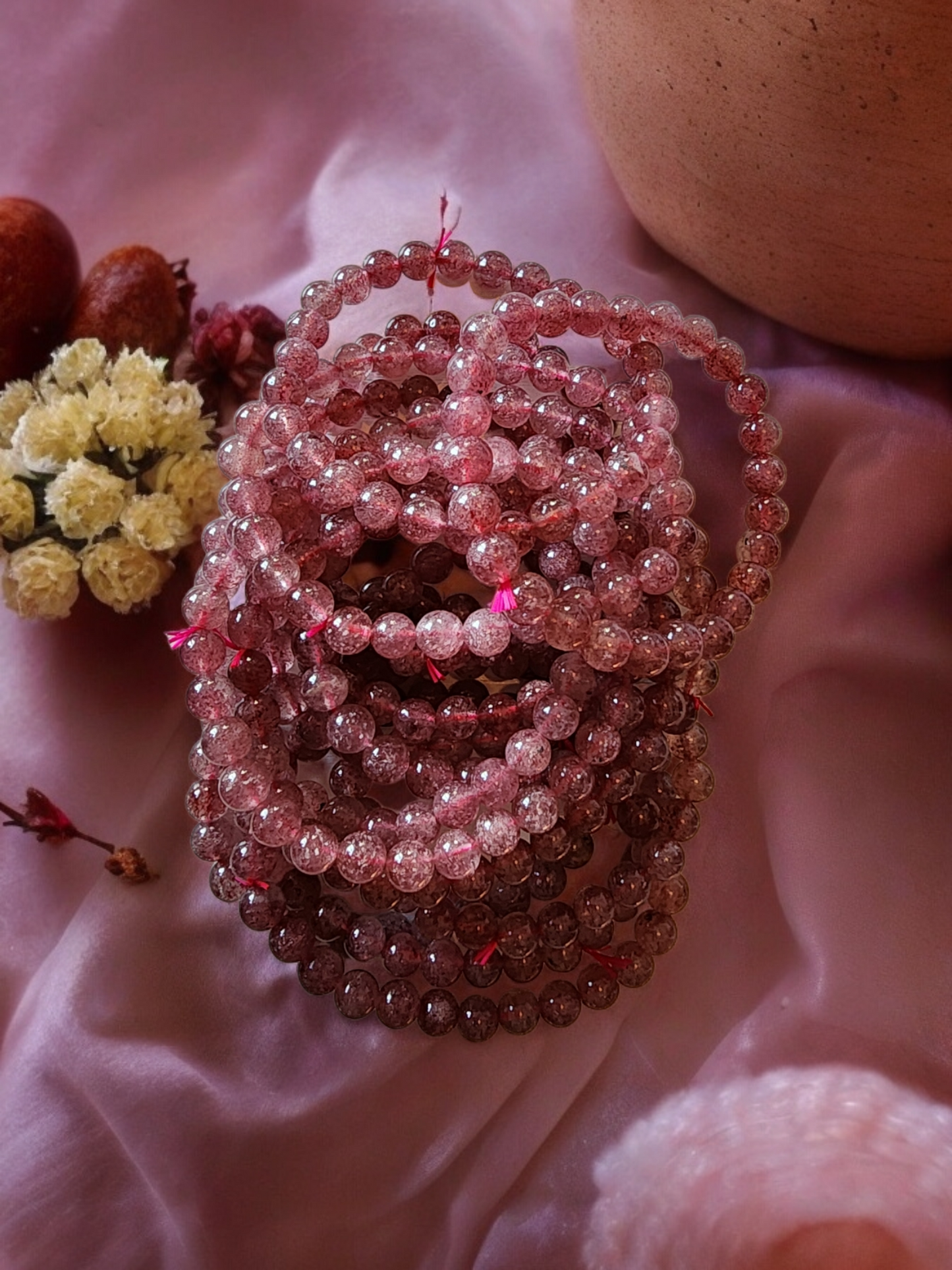 STRAWBERRY QUARTZ BRACELET
