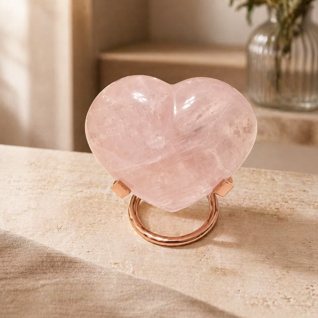 ROSE QUARTZ HEART