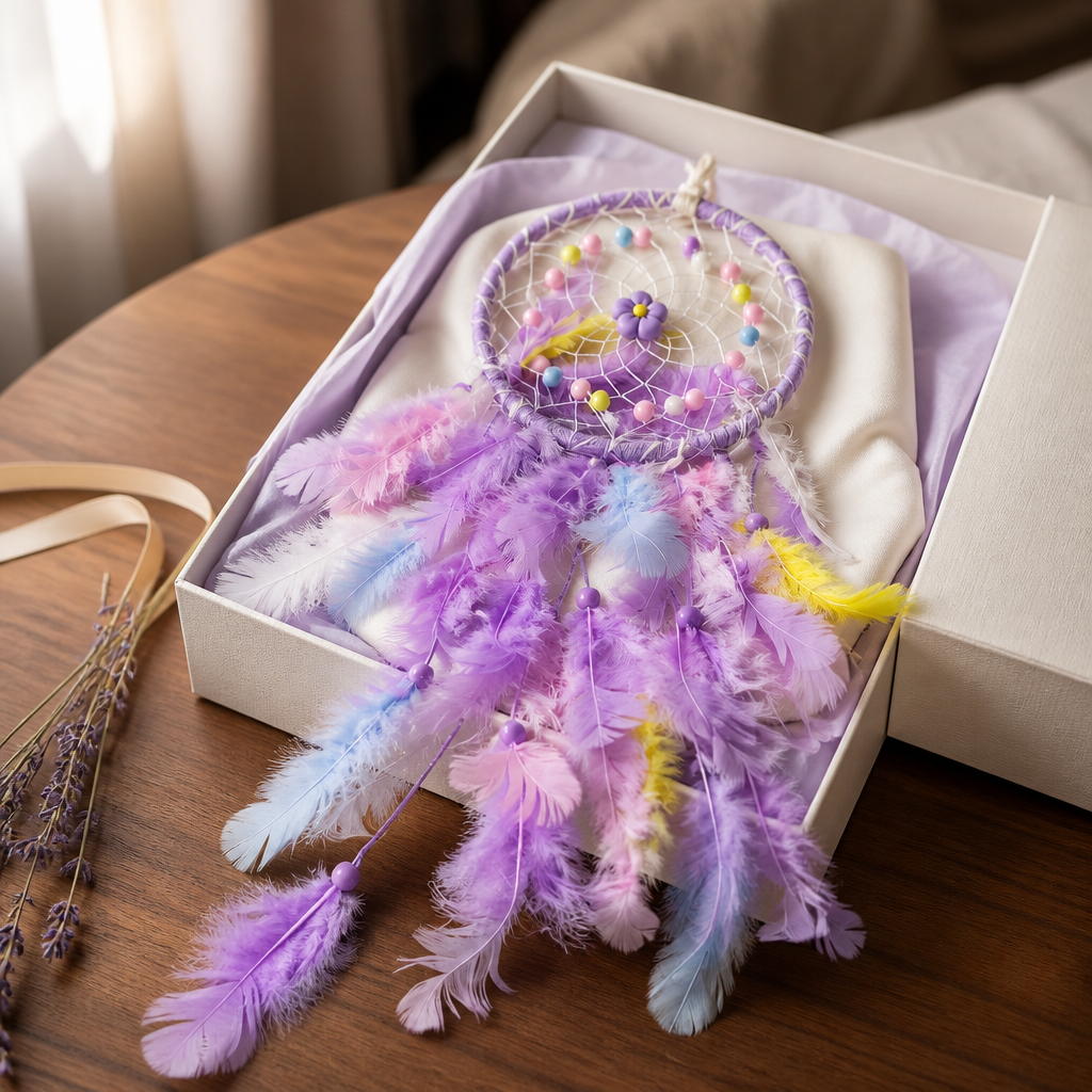 DREAM CATCHER PURPLE Blue Yellow
