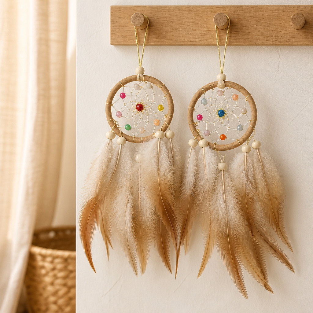 BEIGE MINI DREAM CATCHER