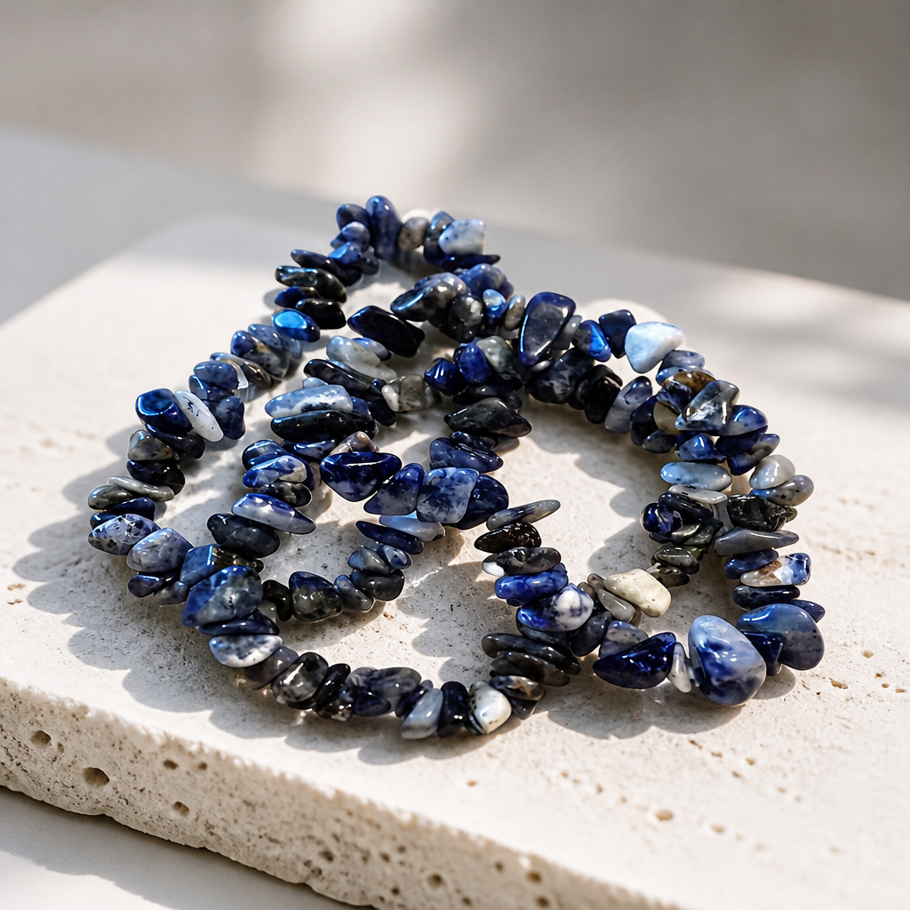 SODALITE CHIP BRACELET
