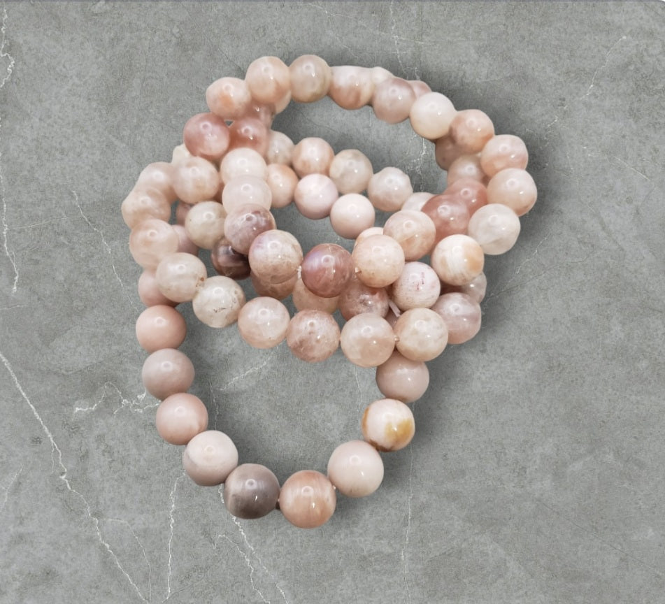 PEACH MOONSTONE BRACELET