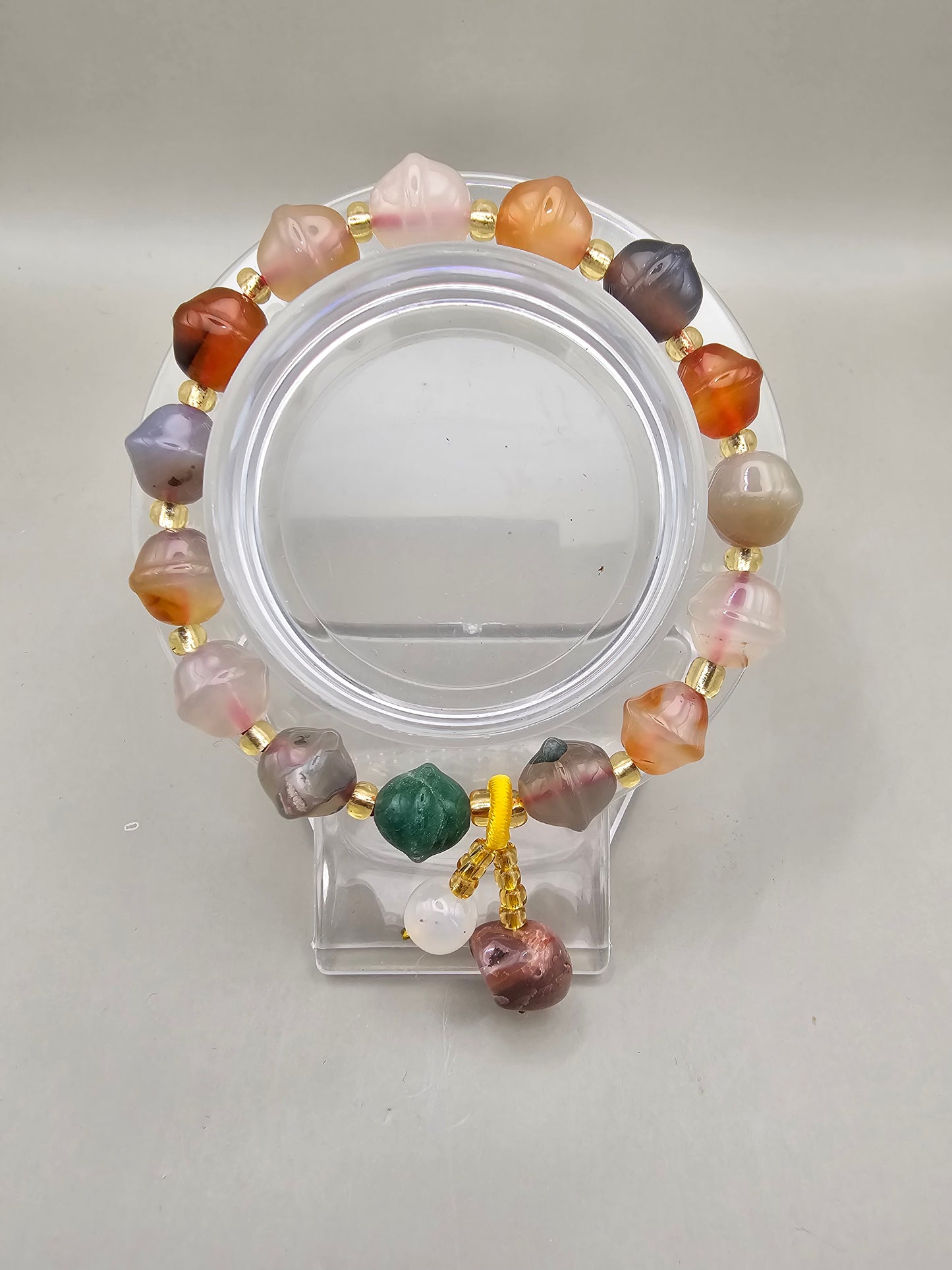 MULTI COLORED QUARTZ BRACELET