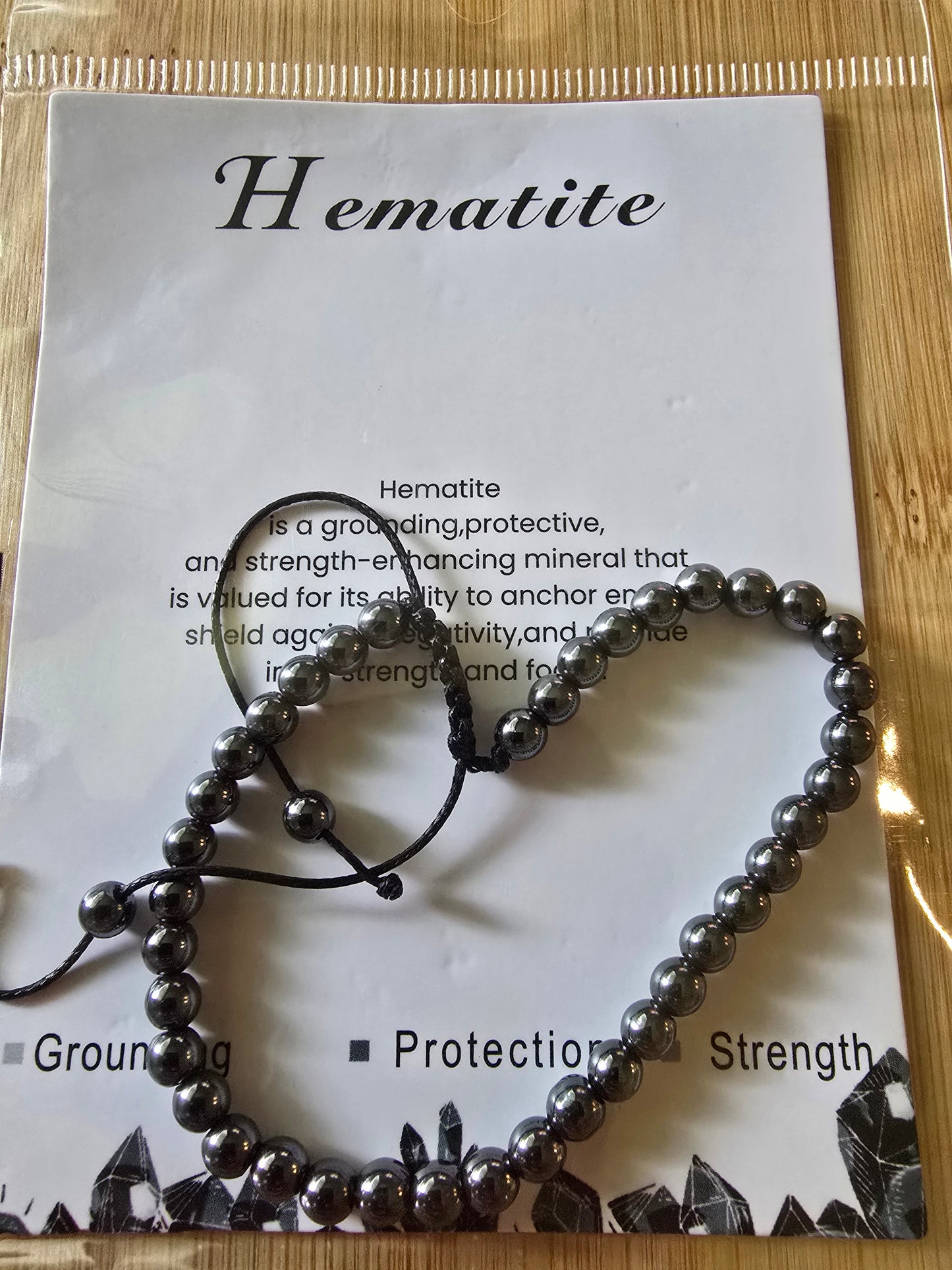 HEMATITE ADJUSTABLE BRACELET