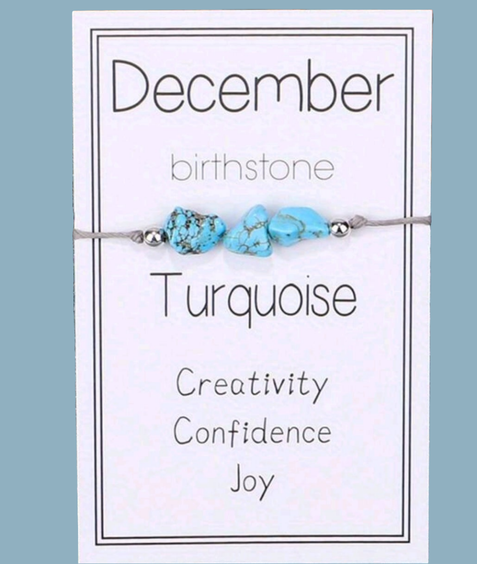 NATURAL GEMSTONE BIRTHSTONE BRACELET (1)