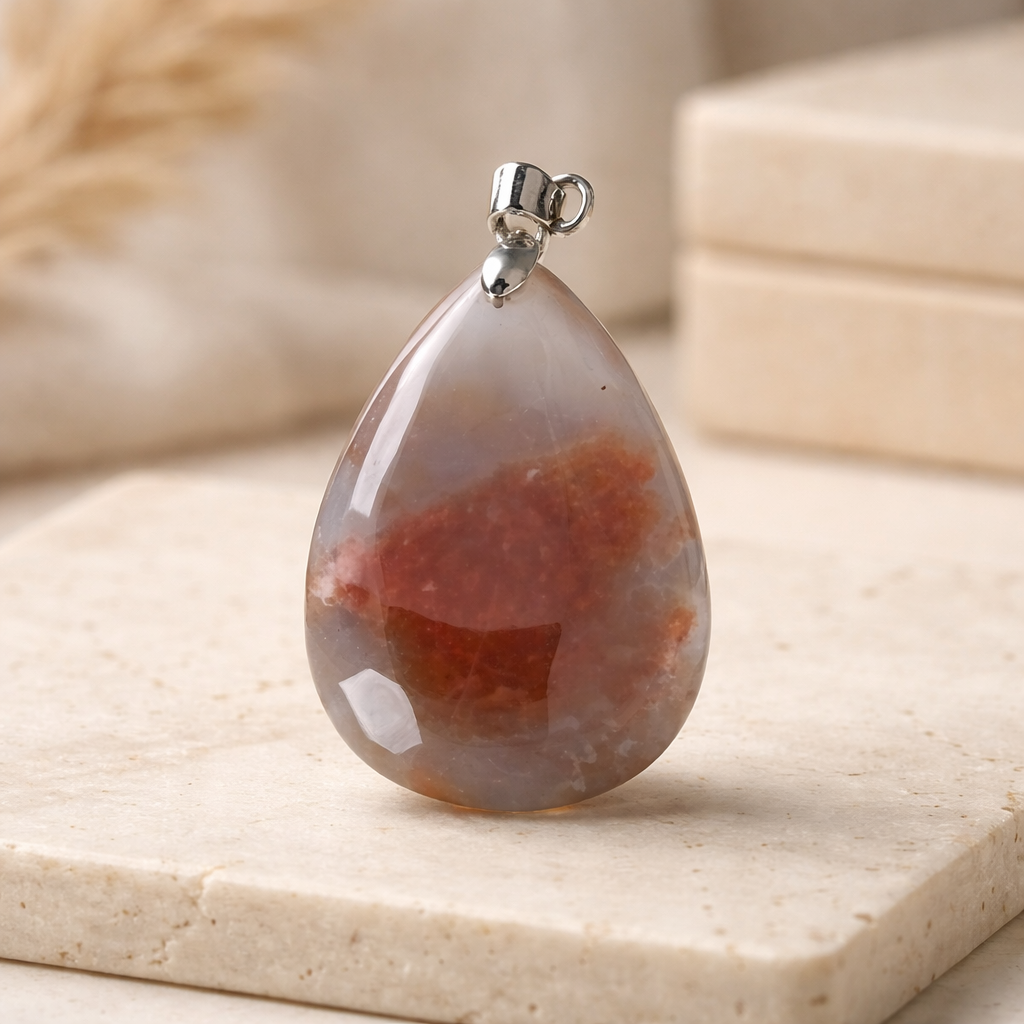 CHALCEDONY AGATE PENDANT