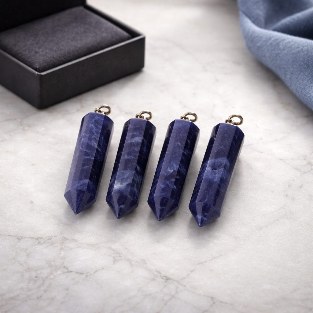 BLUE SODALITE TOWER PENDANTS
