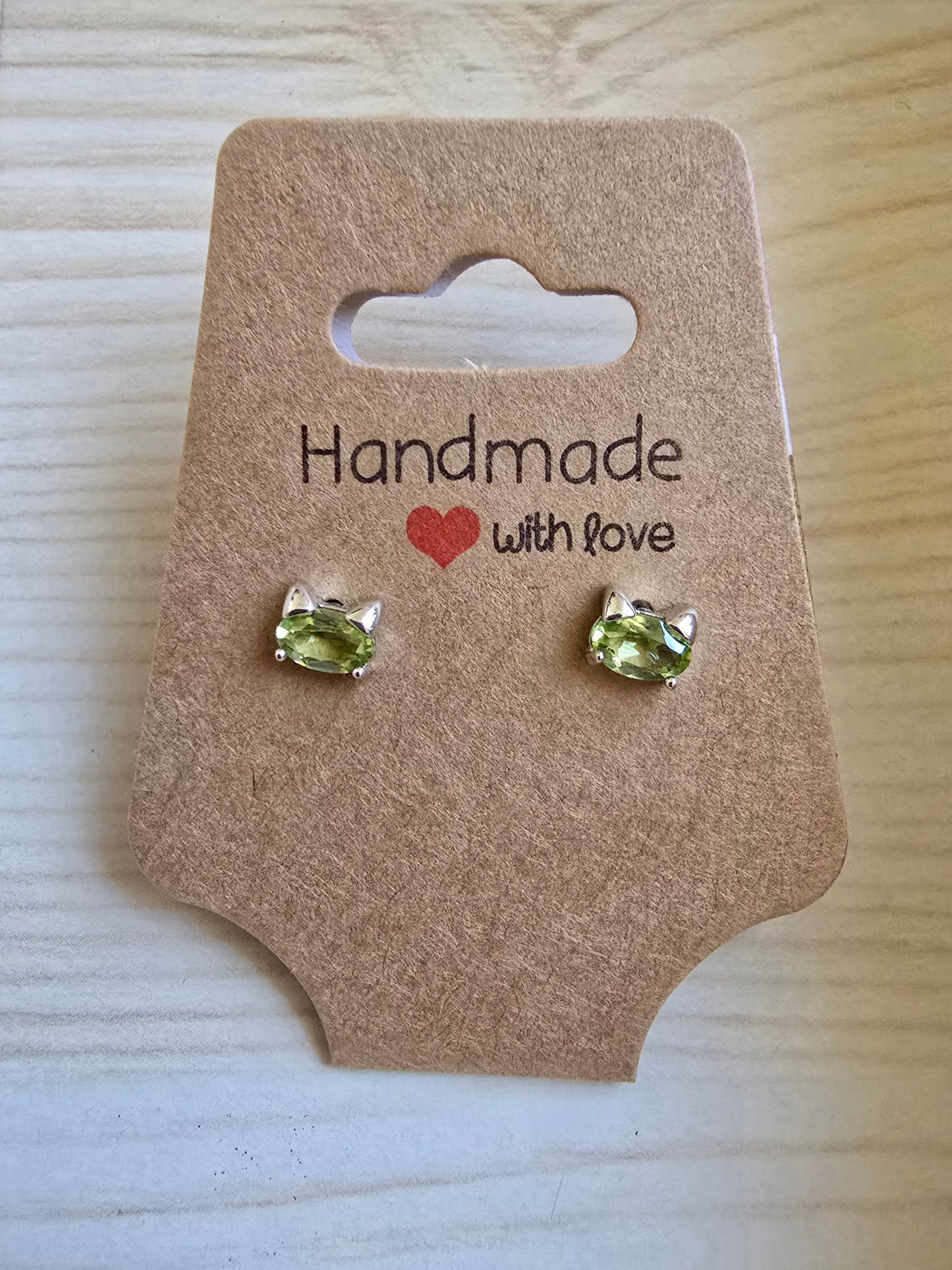 PERIDOT STERLING SILVER EARRINGS