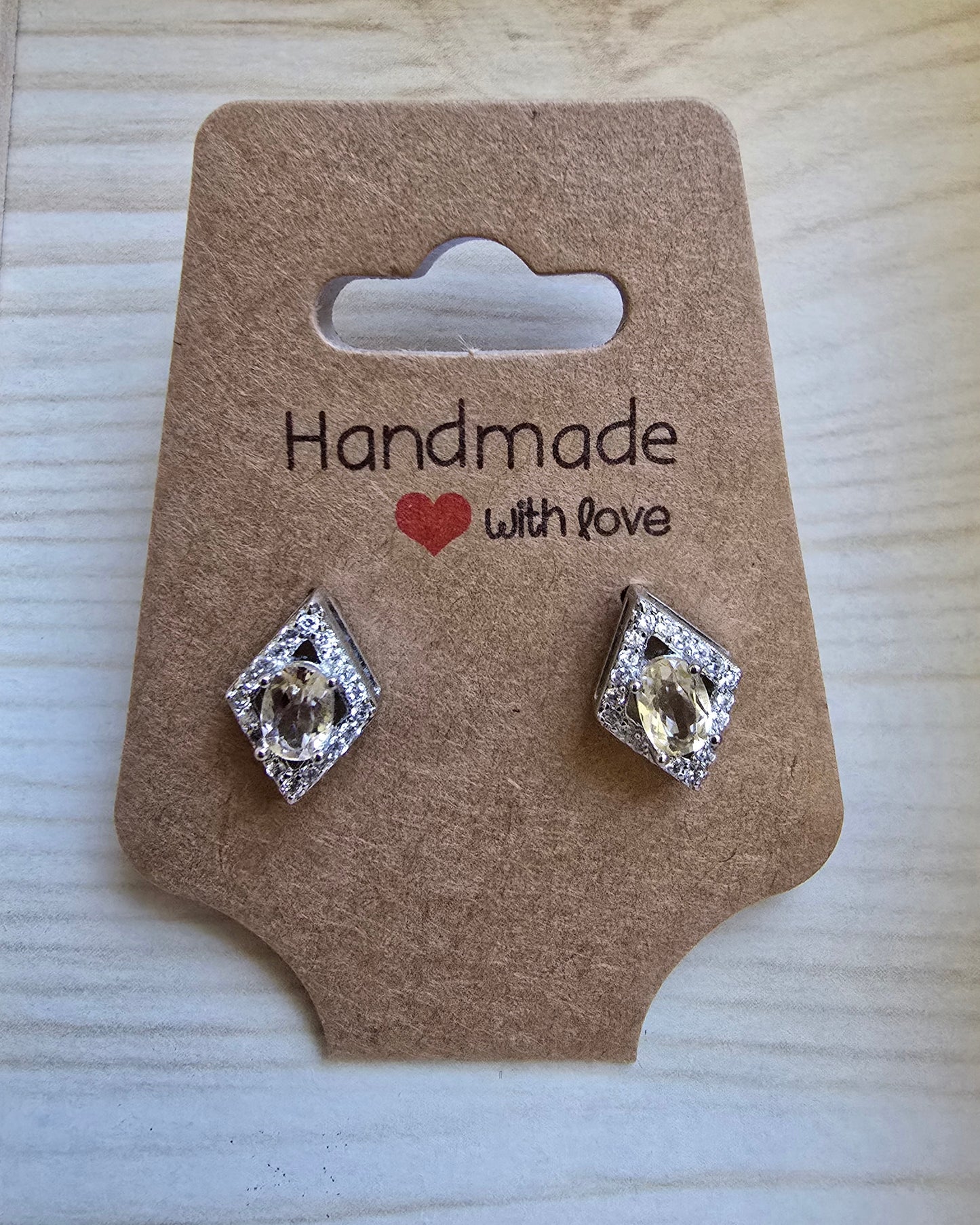 CITRINE STERLING SILVER EARRINGS