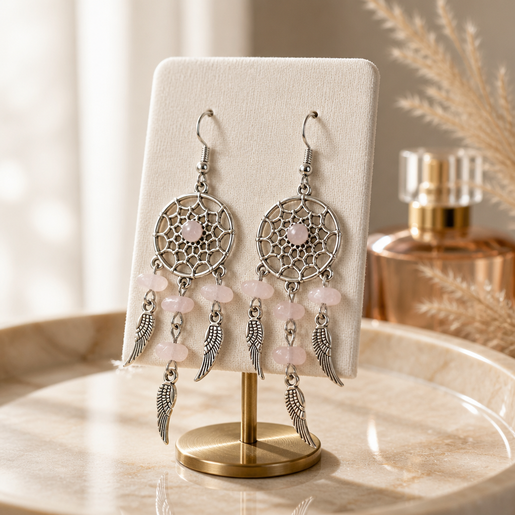 DREAM CATCHER DANGLE CHIP EARRINGS