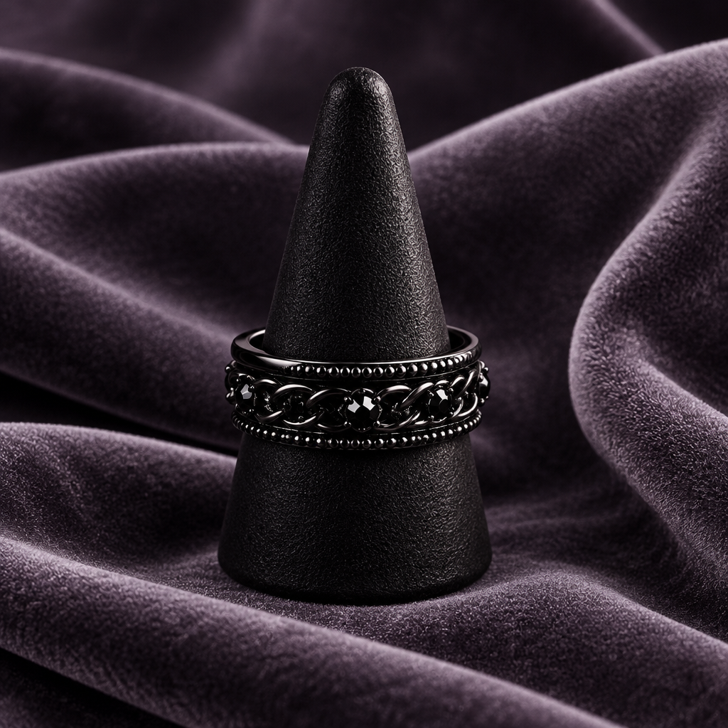 MENS STAINLESS STEEL RING