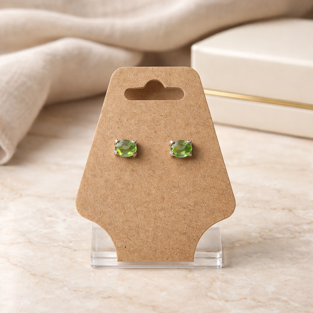 PERIDOT STERLING SILVER EARRINGS