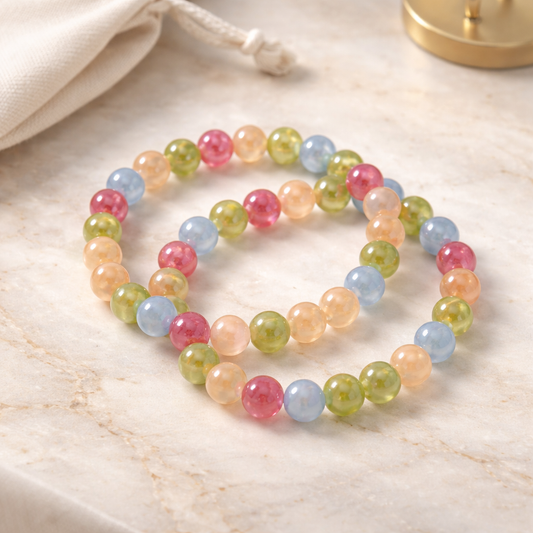 COLORFUL CHALCEDONY BRACELET
