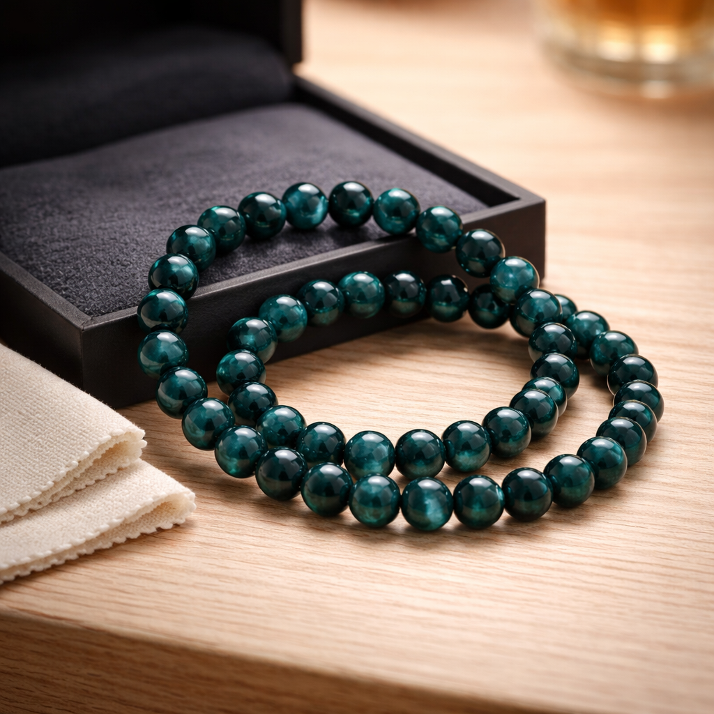 GREEN CHALCEDONY BRACELET