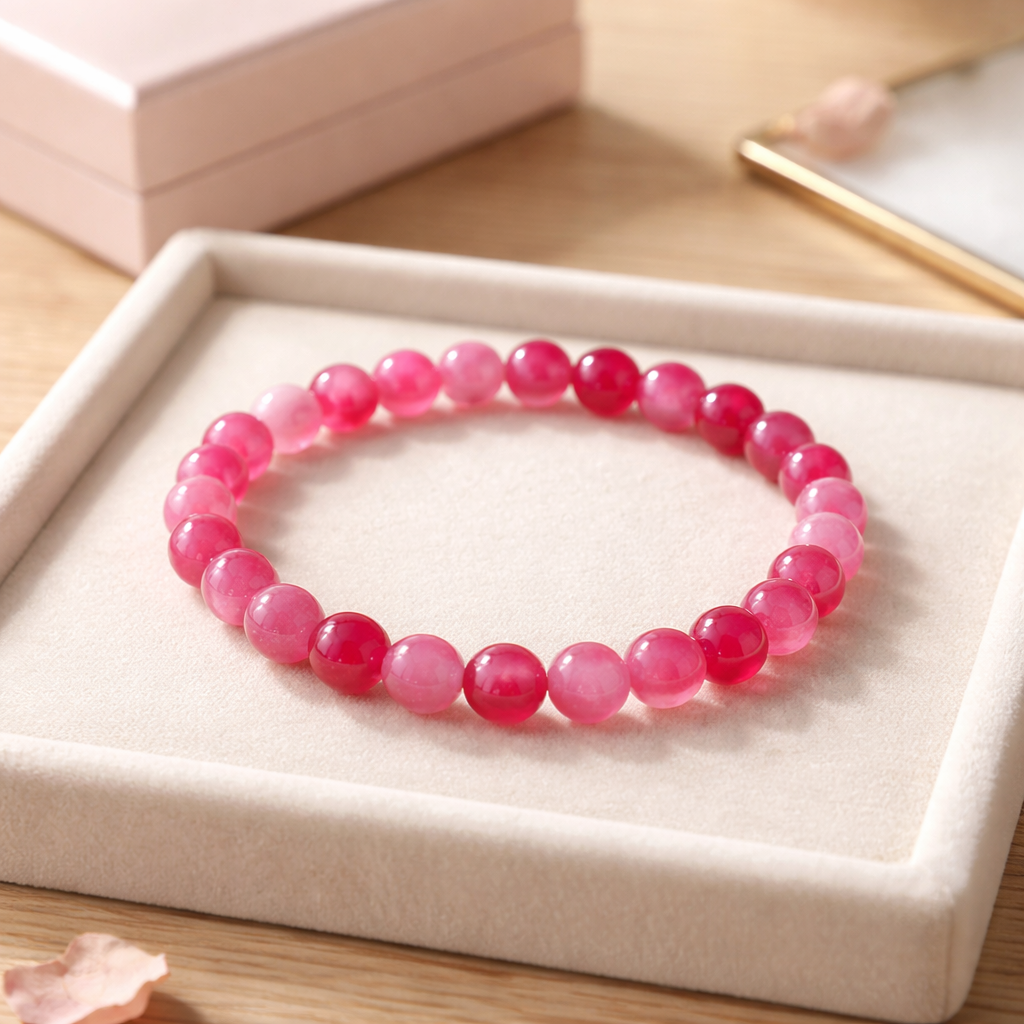 PINK CHALCEDONY BRACELET