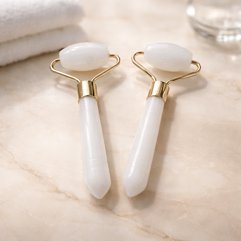 FACE ROLLER MILKY QUARTZ