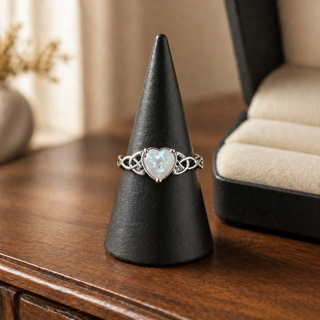 ZIRCON RING BOHEMIAN STYLE HEART (2)