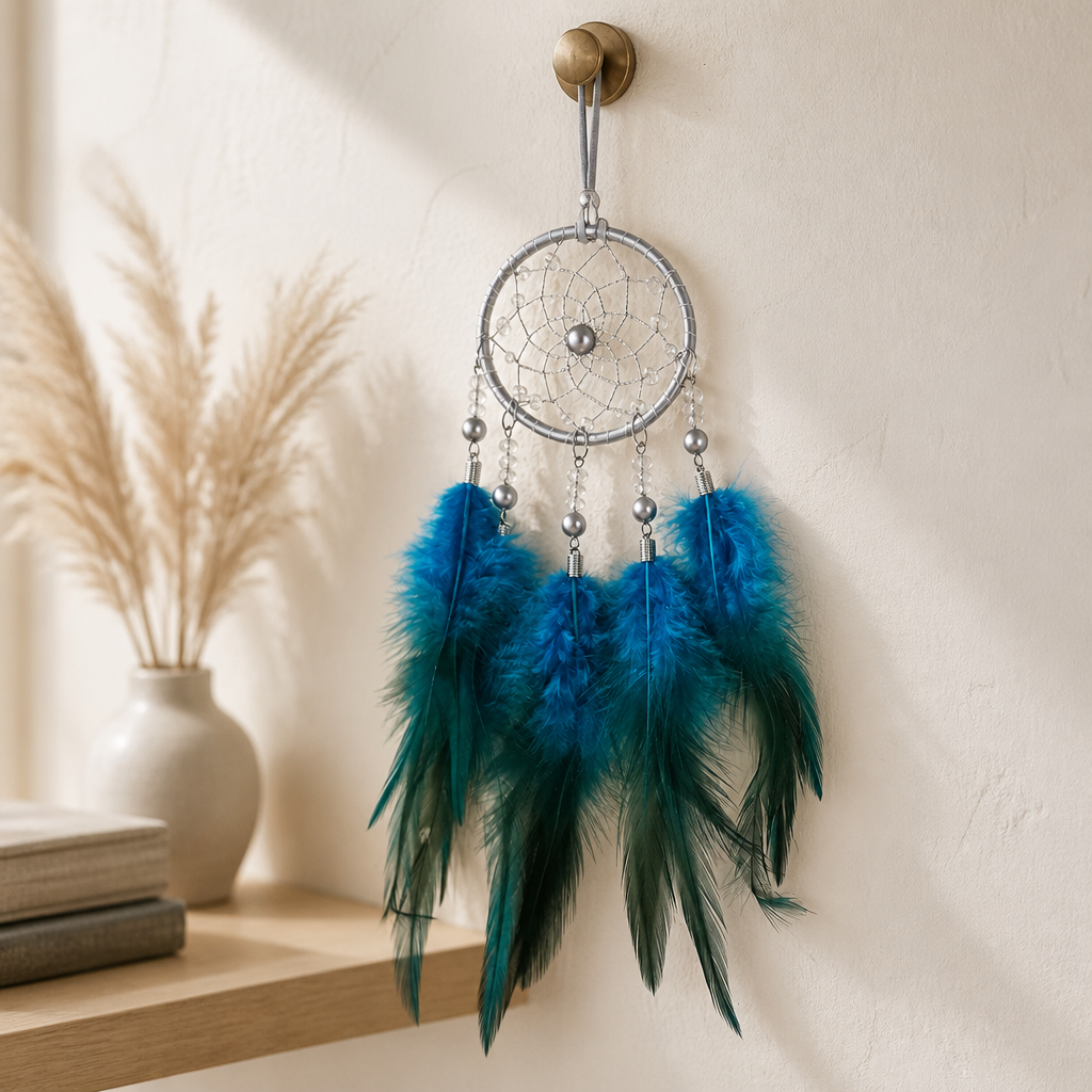 BLUE AND GREEN DREAM CATCHER