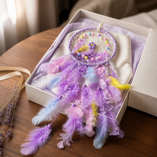 DREAM CATCHER PURPLE Blue Yellow