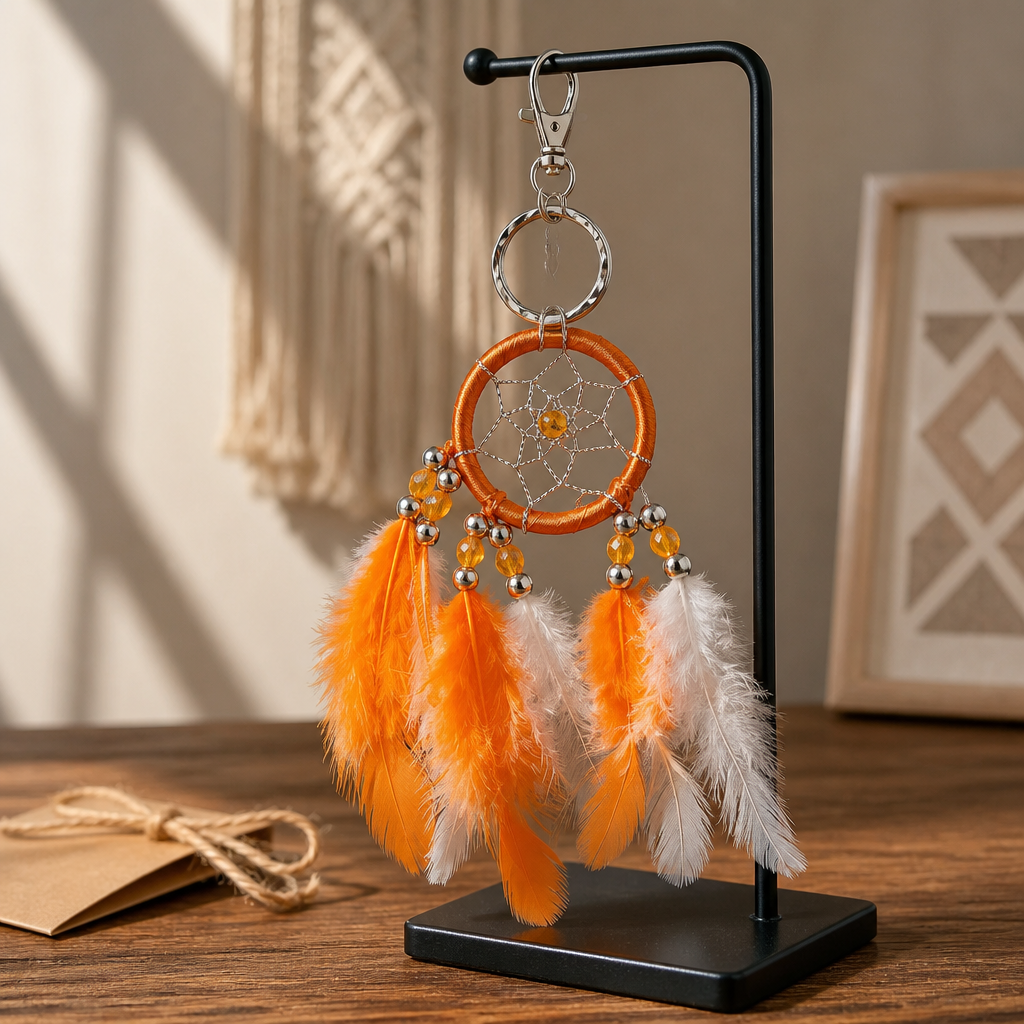 DREAM CATCHER KEYCHAIN ORANGE