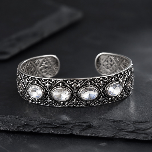 MOONSTONE VINTAGE CUFF BRACELET