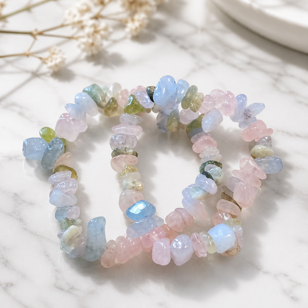 MORGANITE CHIP BRACELET