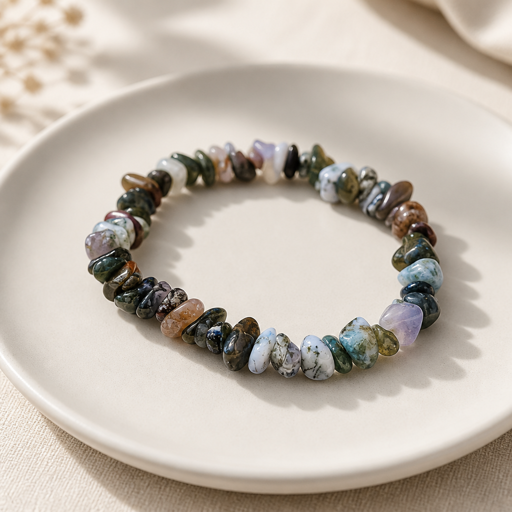 INDIAN AGATE CHIP BRACELET