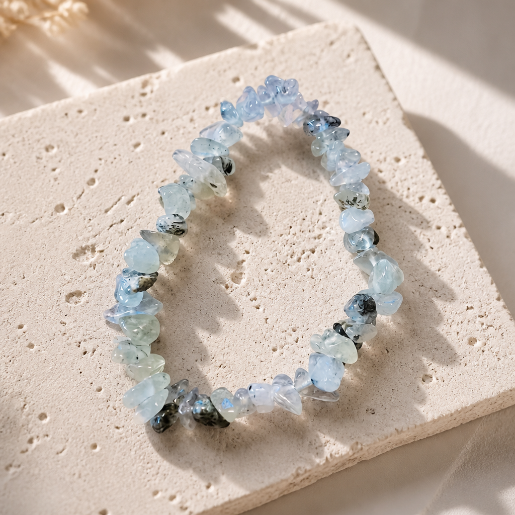 PREHNITE CHIP BRACELET