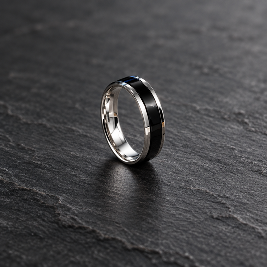 MENS STAINLESS STEEL RING