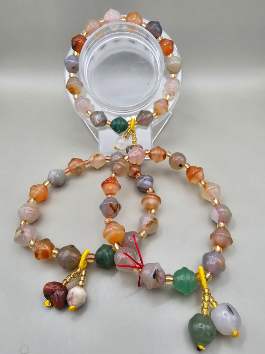 MULTI COLORED QUARTZ BRACELET