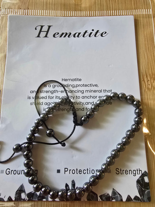 HEMATITE ADJUSTABLE BRACELET