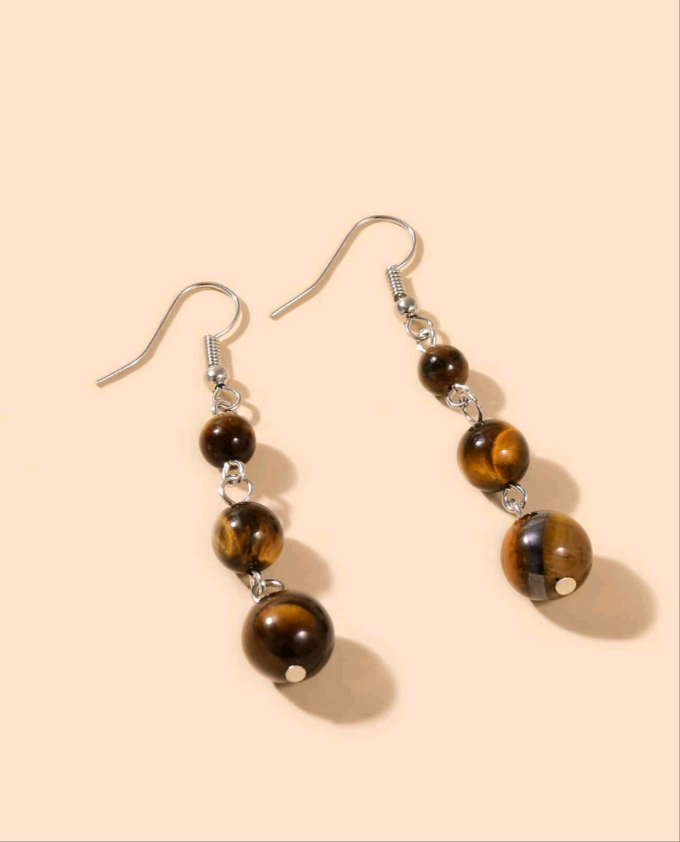 TIGEREYE DROP EARRINGS
