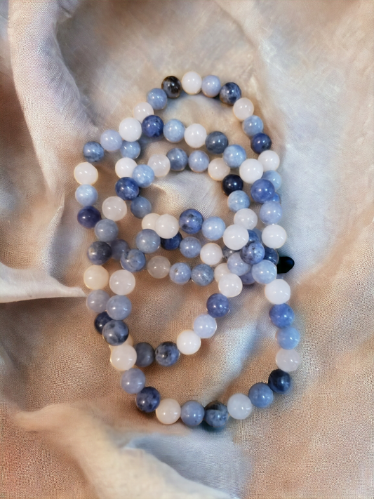 POSITIVE ENERGY BRACELET - Angelite-Clear Quartz-Sodalite