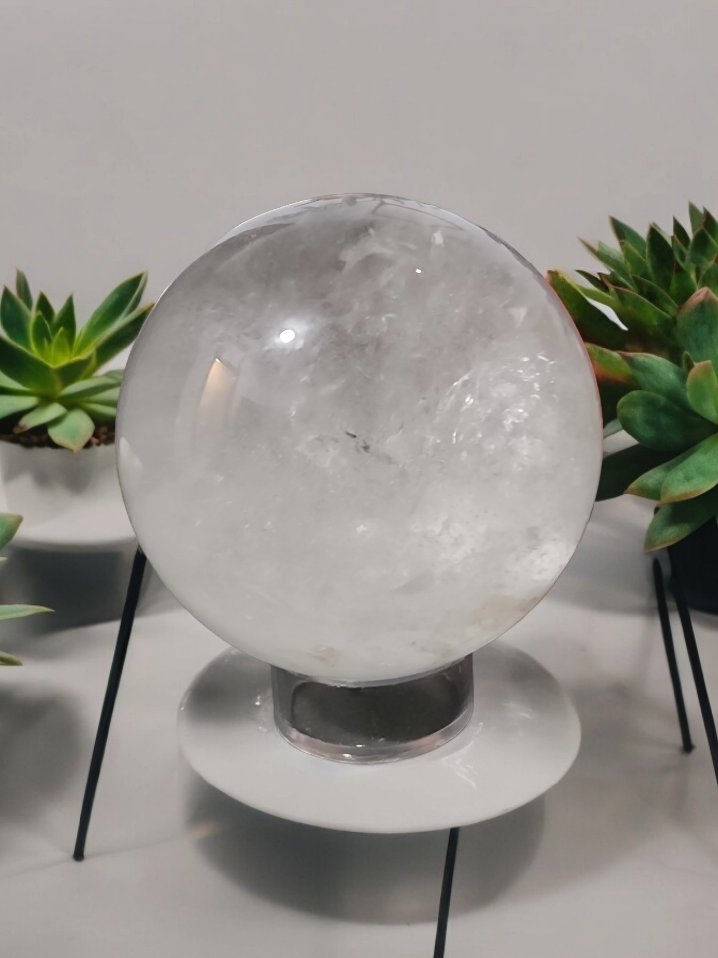 CLEAR QUARTZ SPHERE