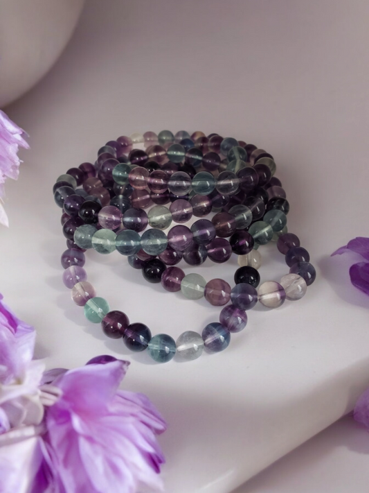 RAINBOW FLUORITE BRACELET
