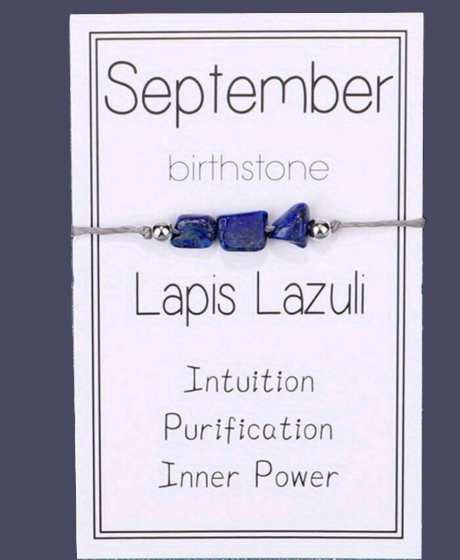 NATURAL GEMSTONE BIRTHSTONE BRACELET (1)