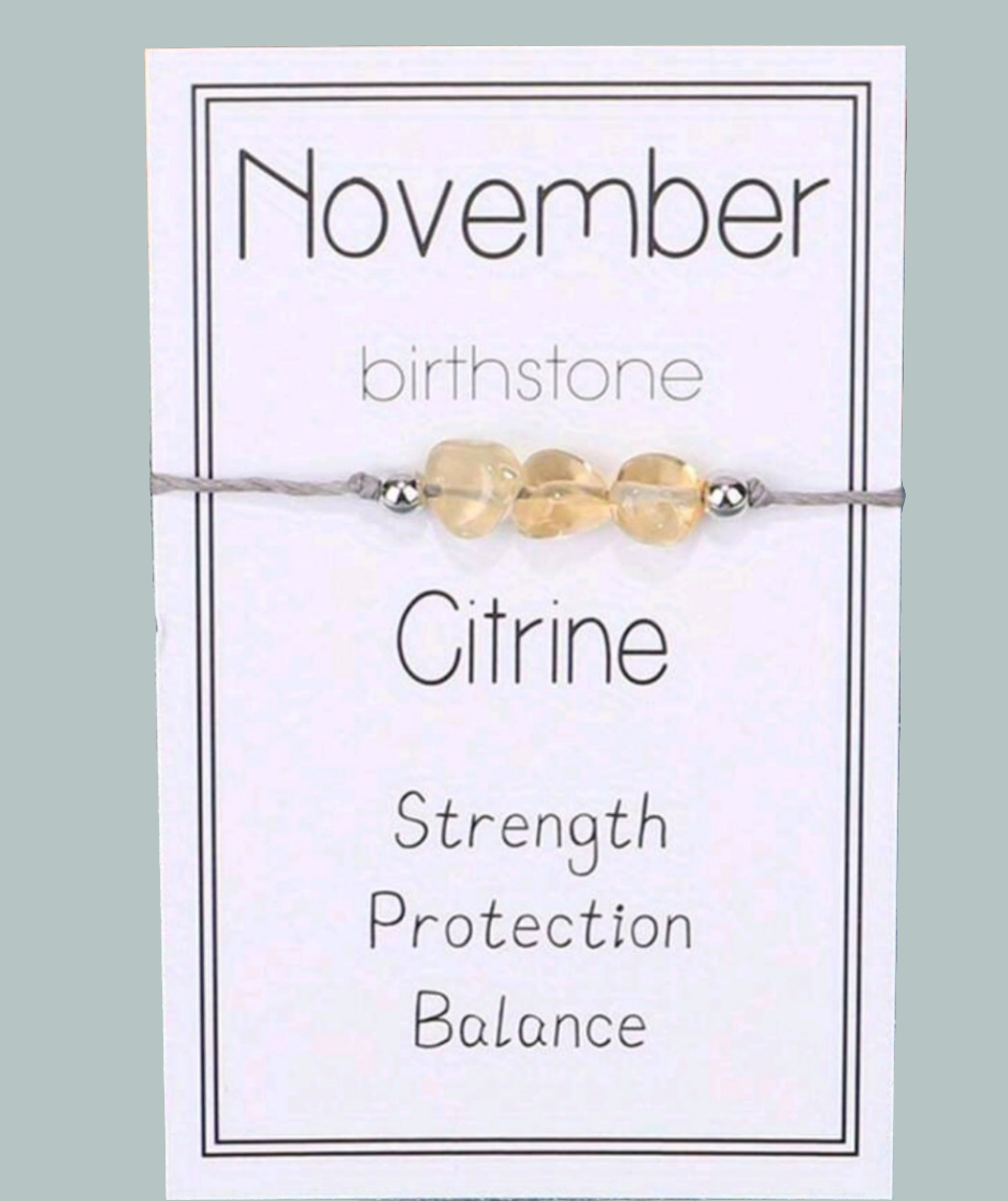 NATURAL GEMSTONE BIRTHSTONE BRACELET (1)