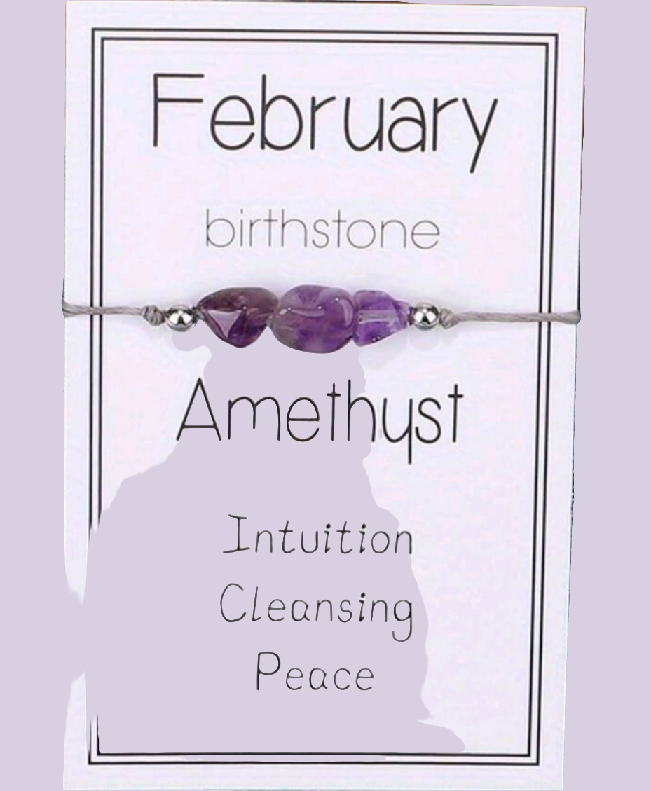 NATURAL GEMSTONE BIRTHSTONE BRACELET (1)