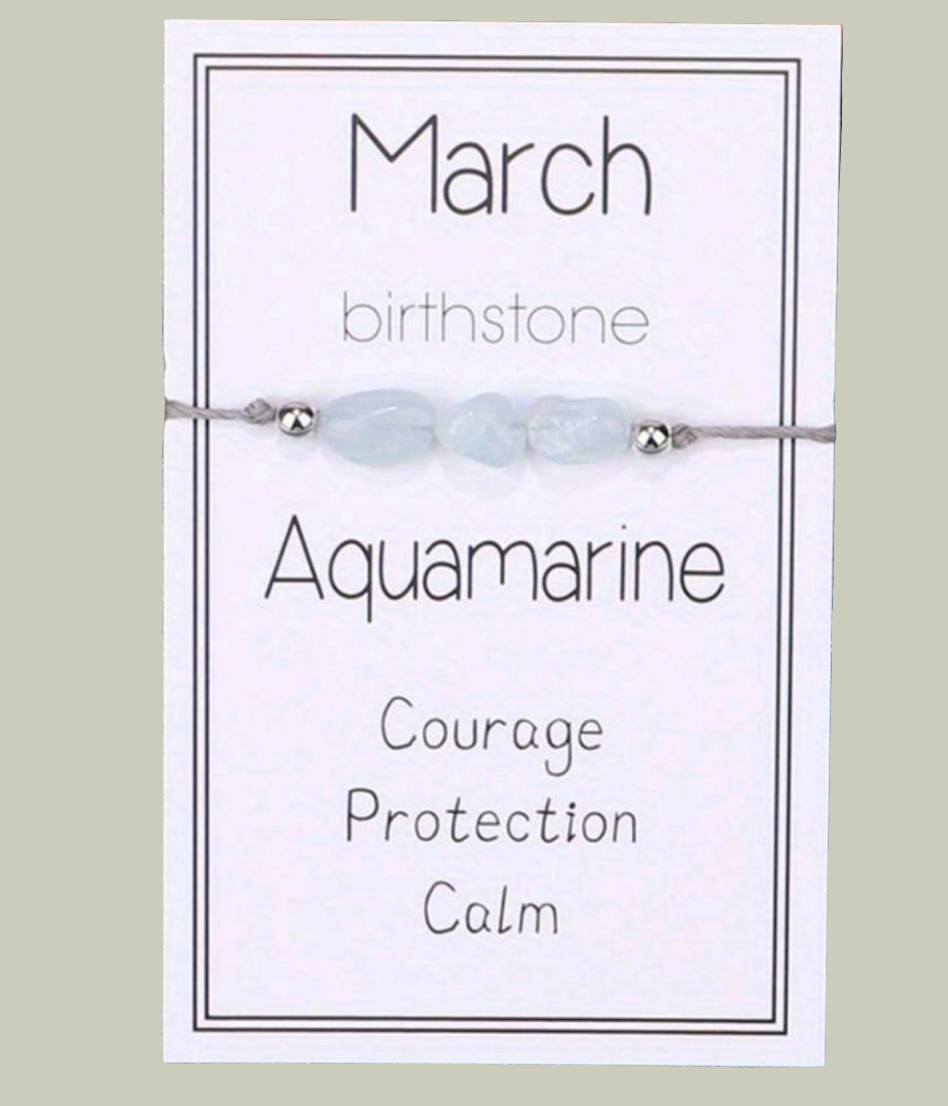 NATURAL GEMSTONE BIRTHSTONE BRACELET (1)