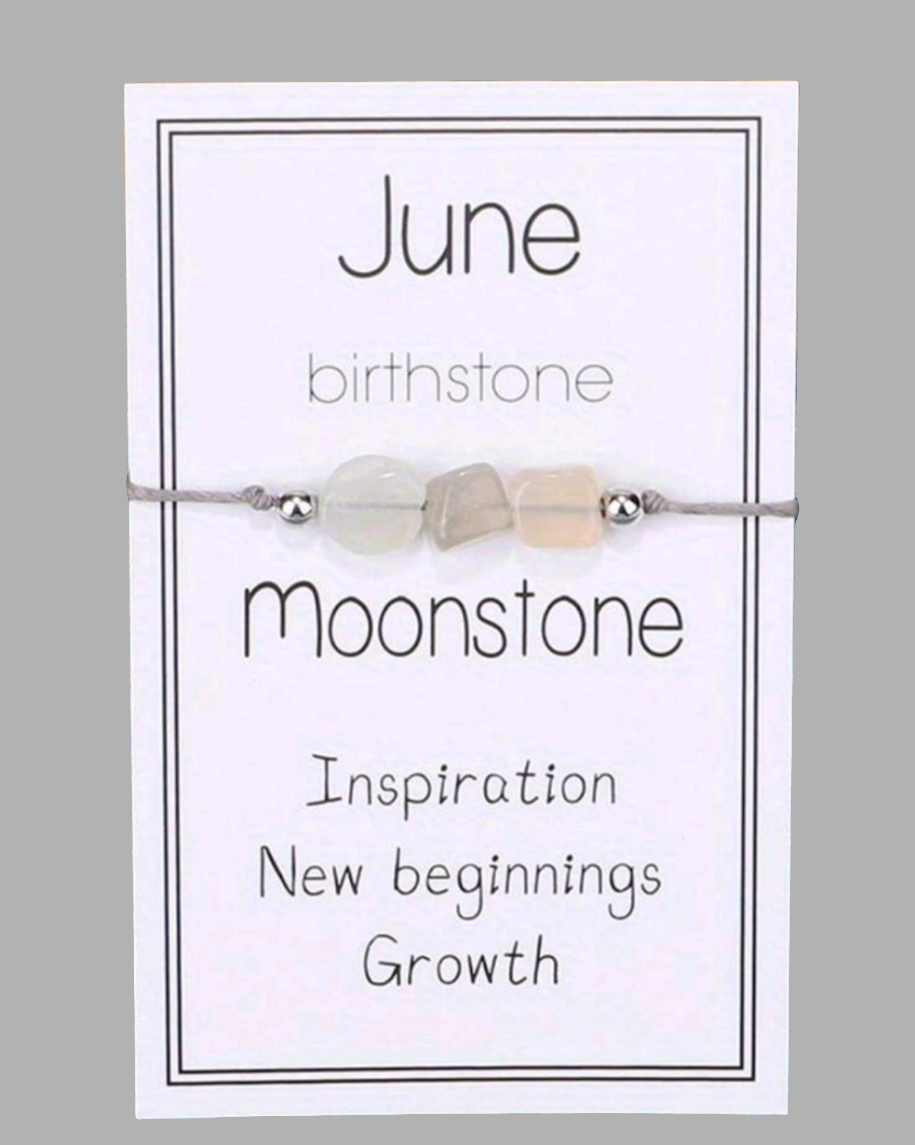 NATURAL GEMSTONE BIRTHSTONE BRACELET (1)