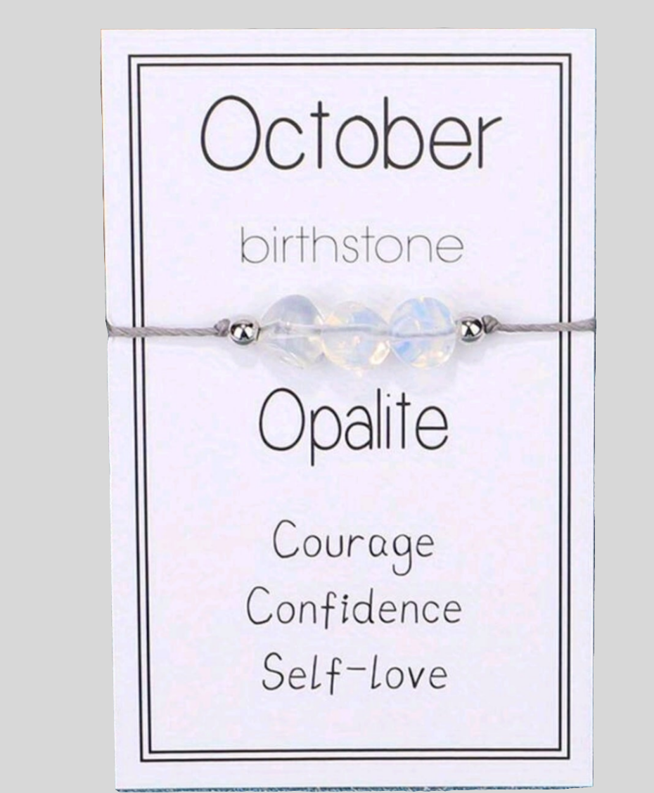 NATURAL GEMSTONE BIRTHSTONE BRACELET (1)