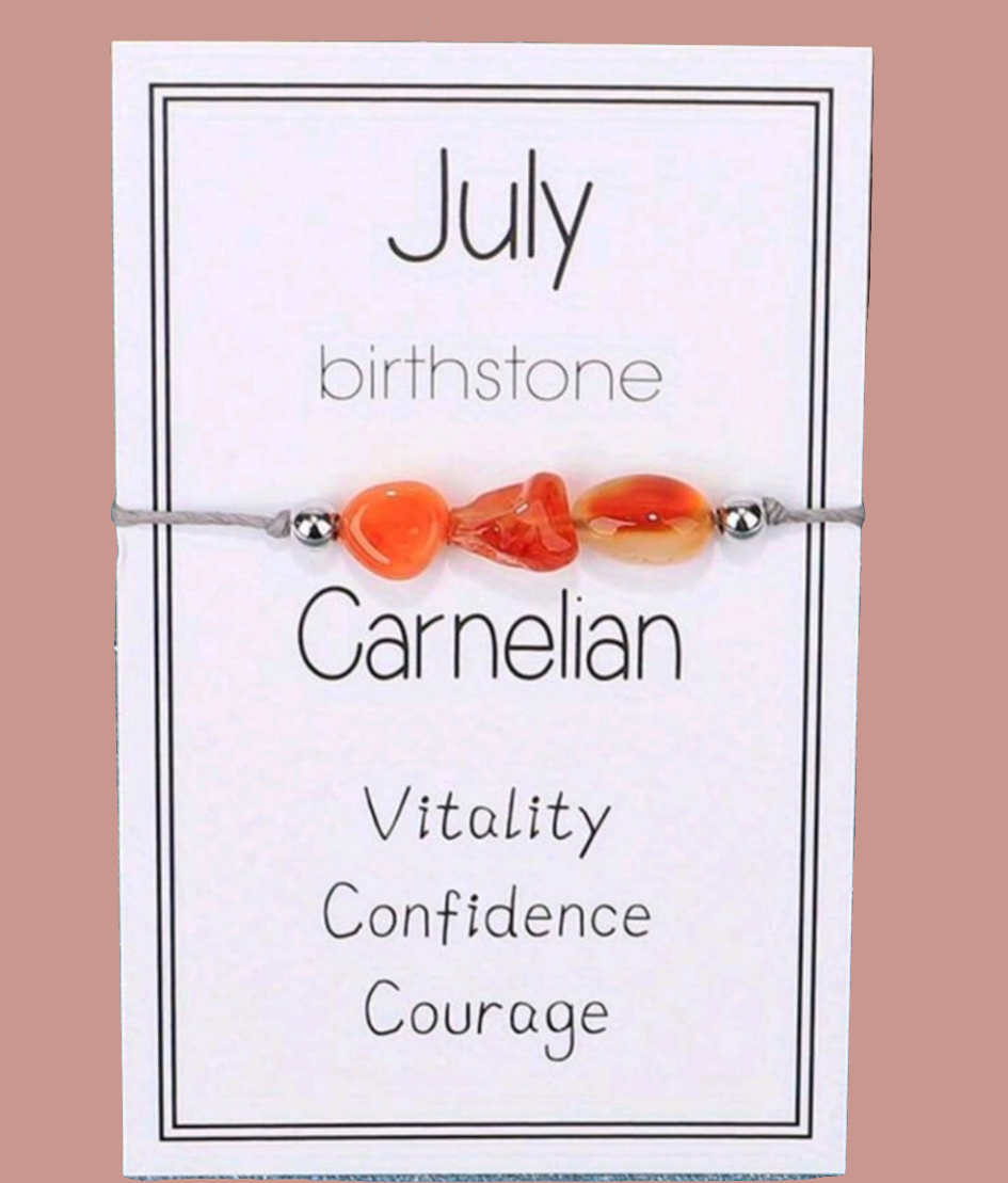 NATURAL GEMSTONE BIRTHSTONE BRACELET (1)