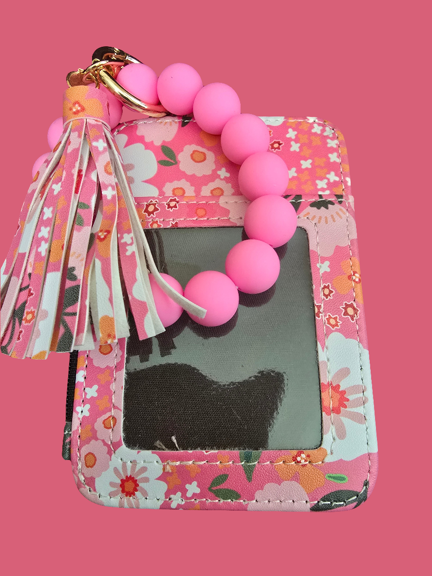 LEATHER WRISTLET WITH KEYCHAIN VARIETY OF COLORS