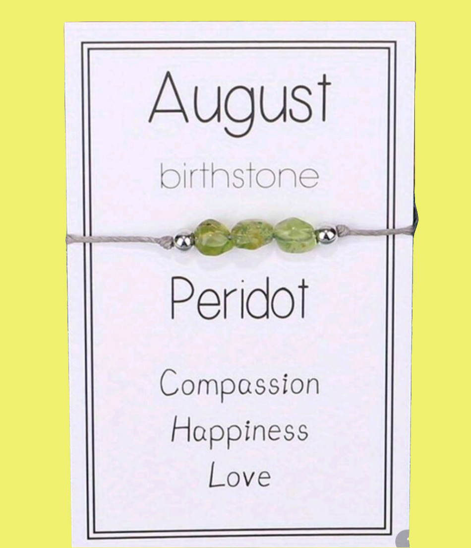 NATURAL GEMSTONE BIRTHSTONE BRACELET (1)