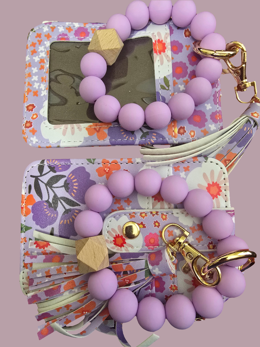 LEATHER WRISTLET WITH KEYCHAIN VARIETY OF COLORS