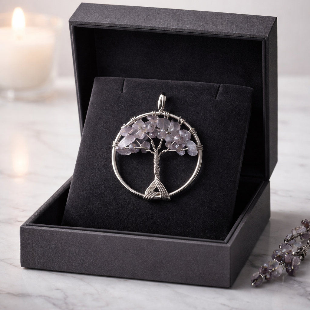 OPALITE  TREE OF LIFE PENDANT