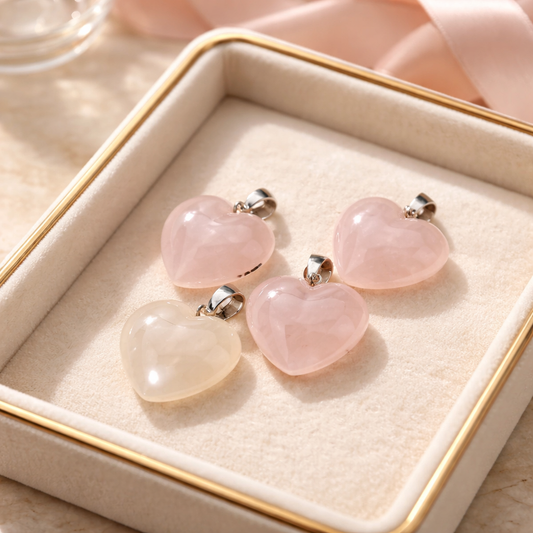 ROSE QUARTZ HEART PENDANT