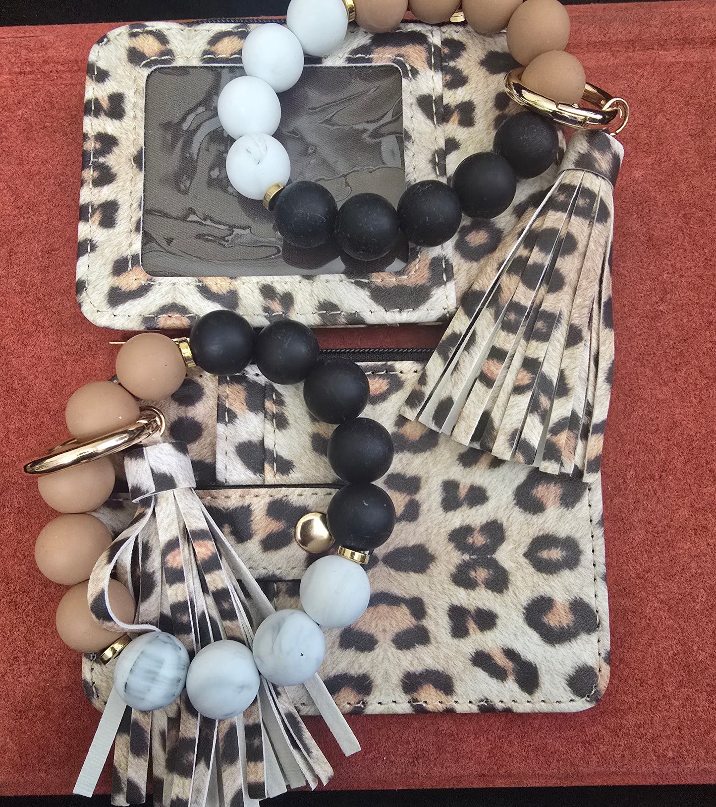 LEATHER WRISTLET WITH KEYCHAIN VARIETY OF COLORS