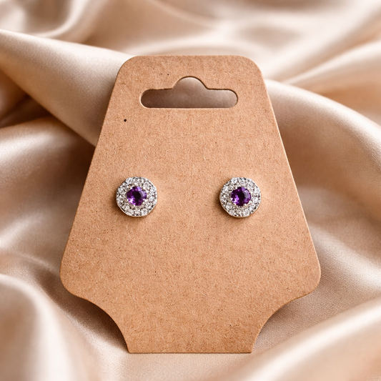 AMETHYST STERLING SILVER EARRINGS
