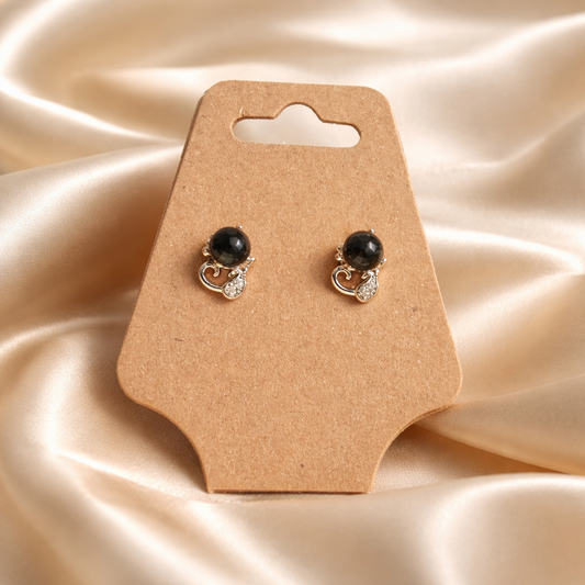 AMBER STERLING SILVER EARRINGS